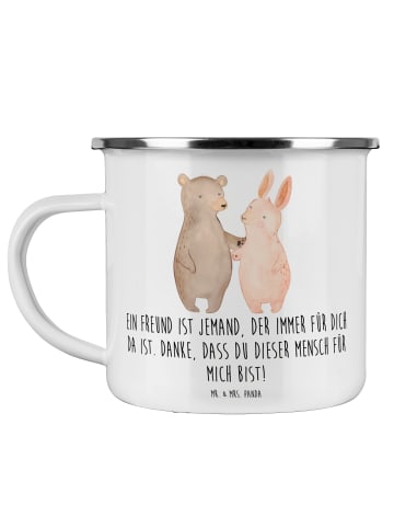 Mr. & Mrs. Panda Teetasse Freund fürs Leben mit Spruch in Weiß