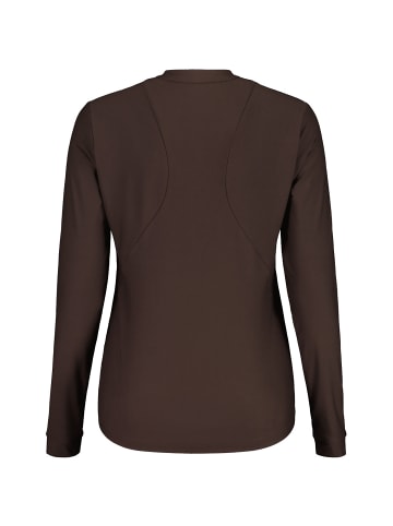 Maloja WMONTALINM. LANGARMSHIRT in Mocca