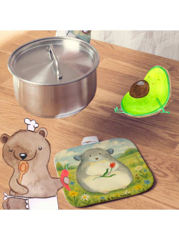 Mr. & Mrs. Panda Topfuntersetzer Chinchilla Blume Design ohne Sp... in Weiß