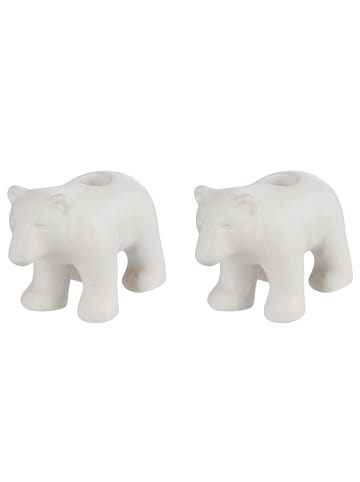 Butlers Kerzenhalter NORTHERN LIGHTS 2er-Set in Beige