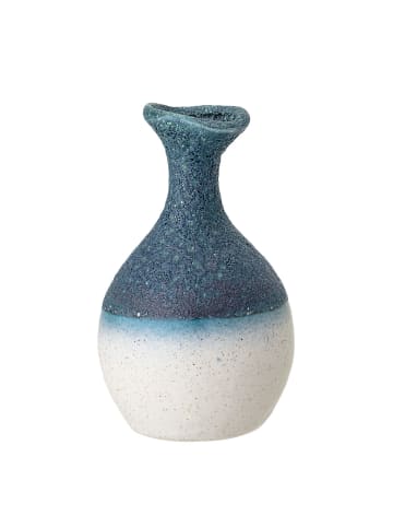 Bloomingville Vase in Blau | Weiß