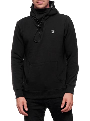Rusty Neal Kapuzen-Sweatshirt mit Masken-Funktion in Schwarz
