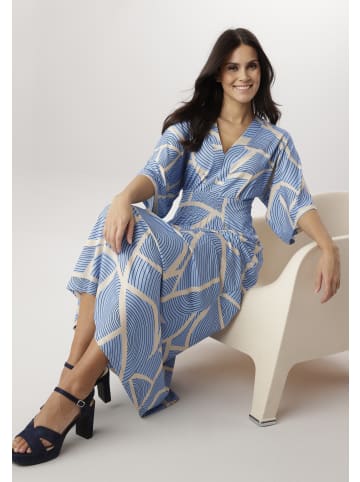 Aniston SELECTED Maxikleid in hellblau-beige-schwarz