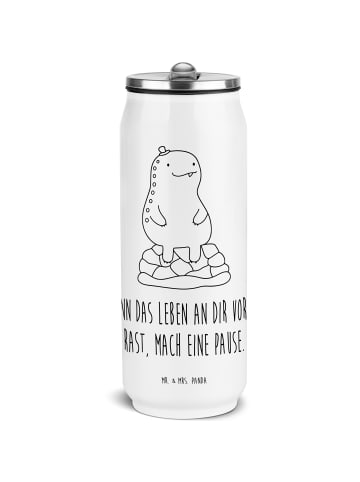 Mr. & Mrs. Panda Trinkbecher Schildkröte Pause mit Spruch in Weiß