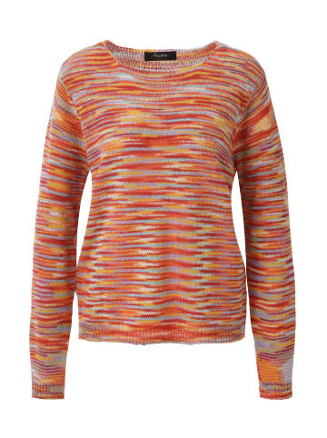 Aniston CASUAL Strickpullover in orange-rot-gelb-flieder-türkis-wollweiß
