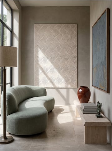 KADIMA DESIGN Kurzflorteppich Geometrisch Antirutsch pflegeleicht Wohnzimmer Flur in Creme