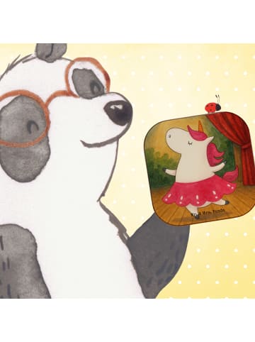 Mr. & Mrs. Panda Untersetzer für Gläser Einhorn Ballerina Design... in Weiß