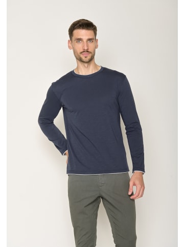 GreenBomb Longsleeve Basic in Marineblau