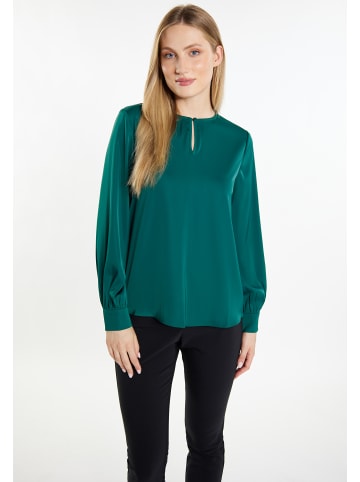 DreiMaster Damen Langarmbluse in Dunkelgrün