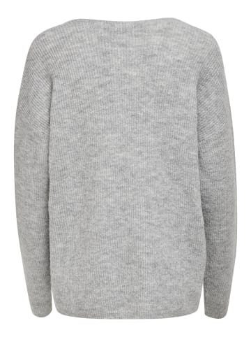 ONLY Strickpullover in Light Grey Melange 1