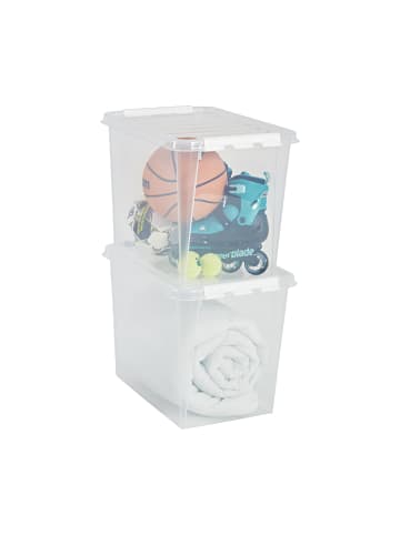 SmartStore 2er-Set Aufbewahrungsbox Classic Transparent 61L