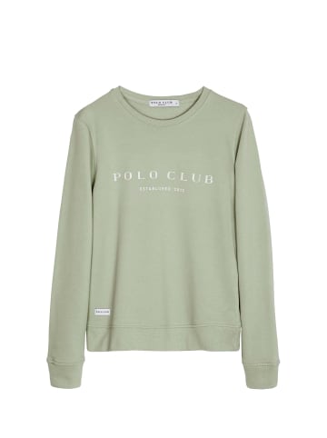 Polo Club Sweatshirt in Blassgrün