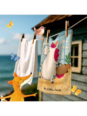 Mr. & Mrs. Panda gäste wc handtuch Einhorn Koffer Design ohne Sp... in Weiß