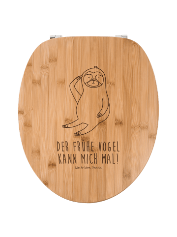 Mr. & Mrs. Panda Toilettensitz Faultier Vogel mit Spruch in Transparent