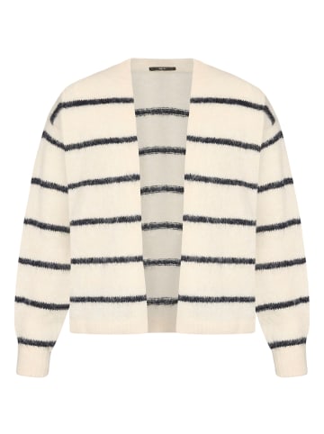 Zero  Strickjacke mit Streifen offener Style in Patch Cream/Dark Blue