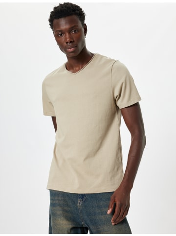 KOTON T-shirt in Beige