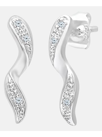 Diamant L'éternel Ohrhänger aus 375 Weißgold mit Diamant gedreht