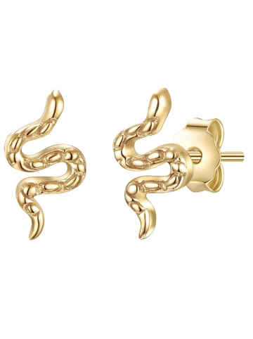 Glanzstücke München Ohrstecker Schlange Sterling Silber in gelbgold