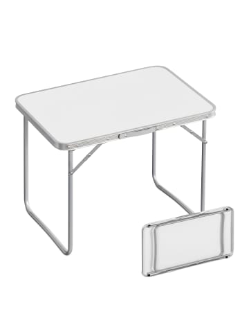 relaxdays Campingtisch in Weiß - (B)70 x (H)68,5 x (T)50 cm