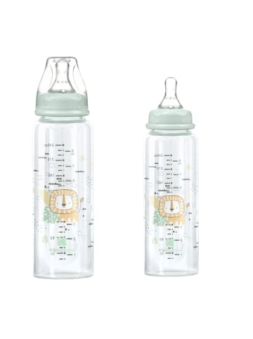Kikkaboo Glasflasche Savanna 240 ml in grün