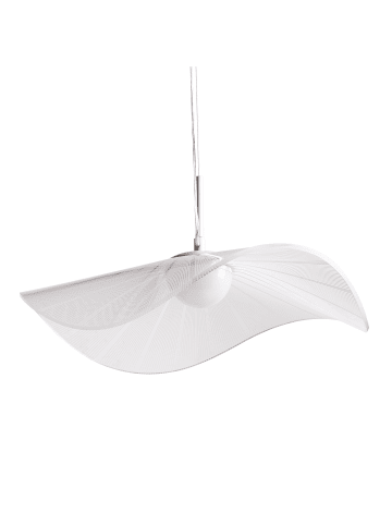 Beliani Pendelleuchten LOIRE in Weiß - (W) 41 x (H) 121 x (L) 41 cm