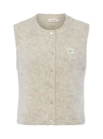 American Vintage Strickjacke East in beige hellgrau - 0001