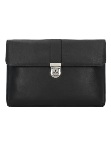 D&N Easy Business Schreibmappe Leder 39 cm in schwarz