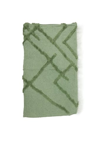 GIFTDECOR Fransendecke in grün