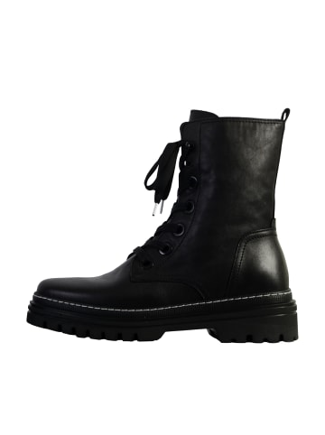 Gabor Stiefeletten aus Leder im Schal-Look Schwarz