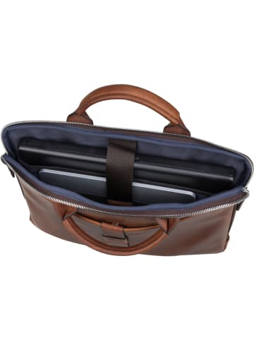 JOOP! Aktentasche Loreto Samu BriefBag SHZ in Dark Brown