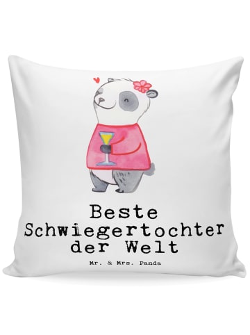 Mr. & Mrs. Panda Sofakissen Panda Beste Schwiegertochter der Wel... in Weiß