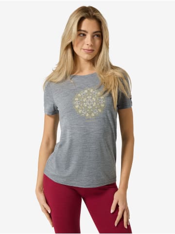 super.natural Merino T-Shirt W ORNAMENT TEE in grau