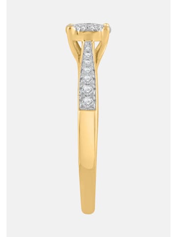 Diamant Exquis Ring aus 585 Gelbgold mit Diamant