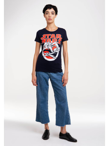 Logoshirt T-Shirt X-Wings - Krieg der Sterne - Star Wars in dunkelblau