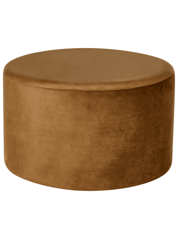 Beliani Pouf MILLEN in Braun - (W) 61 x (H) 36 x (L) 61 cm