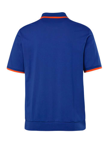 Men Plus Poloshirt in kobaltblau