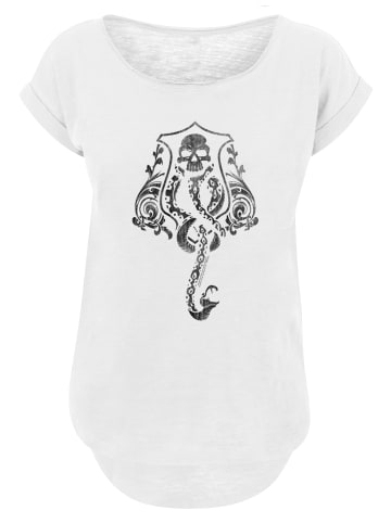 F4NT4STIC Long Cut T-Shirt Harry Potter Dark Mark Crest in weiß