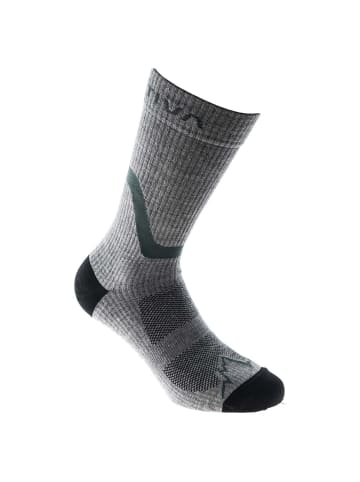 LA SPORTIVA - Hiking Socks - Wandersocken (black/yellow, S) in carbon/kiwi