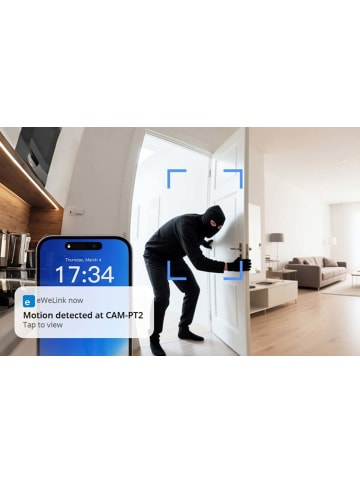 Sonoff CAM-PT2 WLAN Smart Kamera 2MP Full HD Schwenkbar