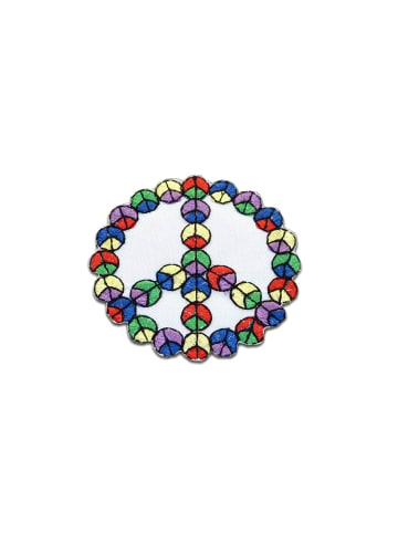 Catch the Patch Peace Frieden SymbolApplikation Bügelbild inBunt