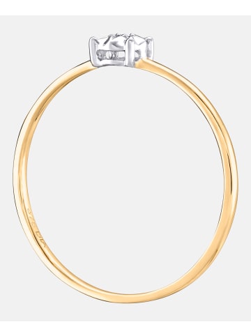 Diamant L'éternel Ring aus 375 Gelbgold mit Diamant