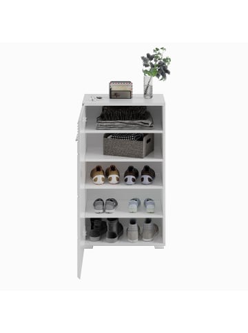 ebuy24 Garderobenaufstellung Linus Beige 115 x 37 cm