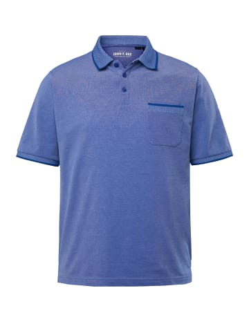 John F. Gee Poloshirt in helles kobalt