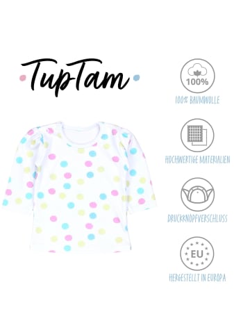TupTam Baby Mädchen Langarmshirt 5er Set in rosa/gelb