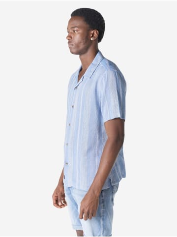 KOROSHI Schicke streifen-block kubanischer sommer entspannt in blau