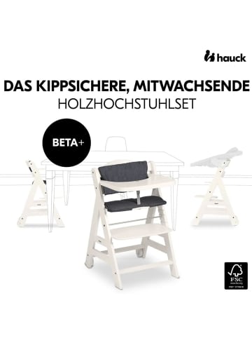 Hauck Beta Plus 5-tlg. Newborn Set - Hochstuhl in weiss
