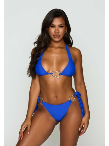 Moda Minx Bikinihose Irregular Hoop Tie in Azure Blue