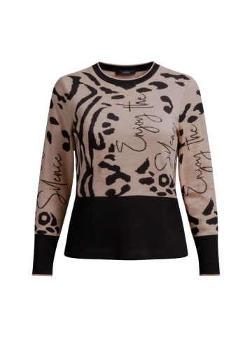 Navigazione Pullover in schwarz / café au lait