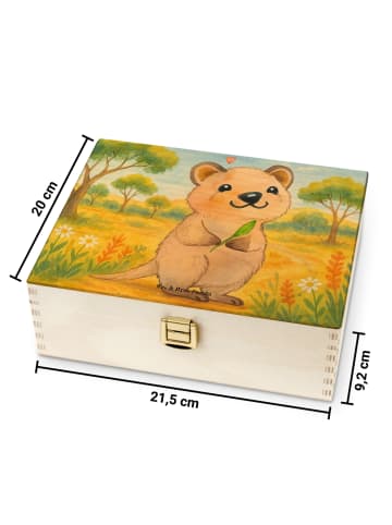 Mr. & Mrs. Panda Tee Box Quokka Happy Design ohne Spruch in Weiß