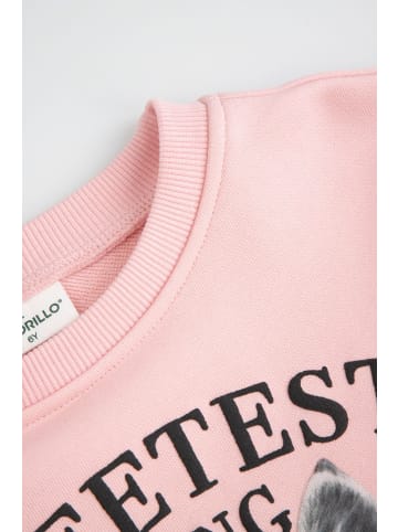 Coccodrillo Sweatshirt in gedämpftes Rosa